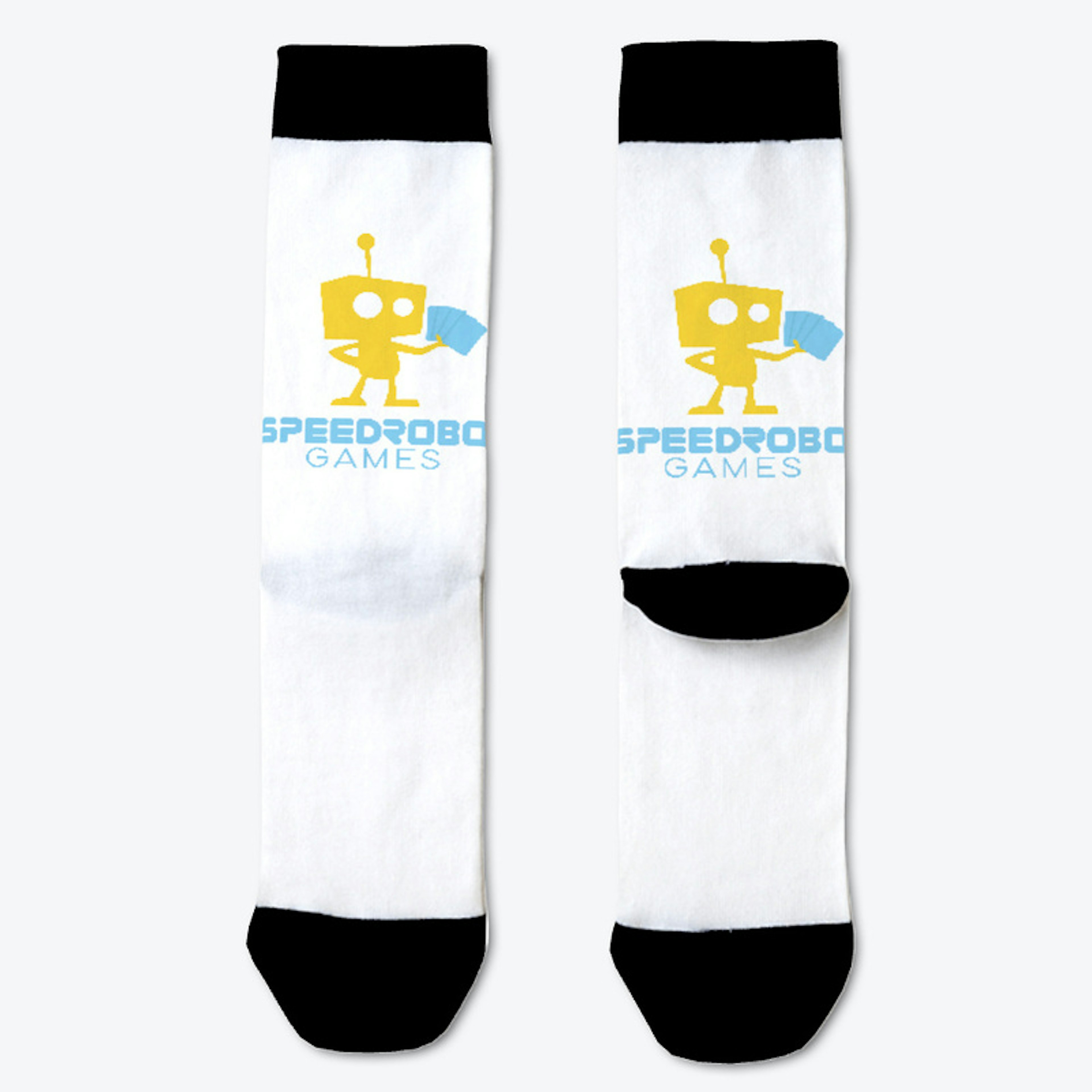 Speedrobo Games Logo Socks